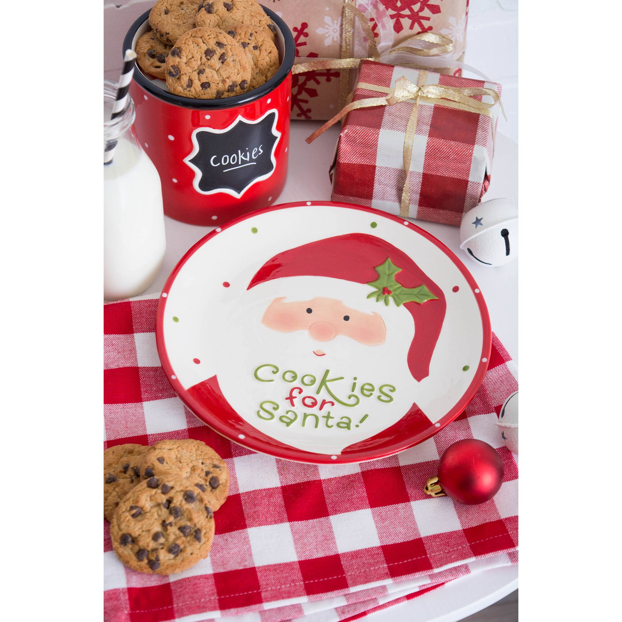 DII® 8" Ceramic Cookies for Santa Plate
